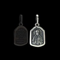 Серебряная подвеска-ладанка Николай Чудотворец, икона Николай, цепо - Киев