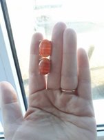 Шикарные серебрянные серьги с натуральными сердоликом - Коломыя