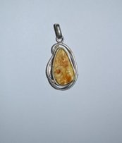 Эксклюзивный винтажный кулон серебро мыльный королевский янтарь общий - Мелитополь