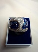 Кольцо с эмалью 925пр, 18,5-19 р - Киев