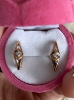 Золотые серьги с бриллиантами - Переяслав-Хмельницкий
