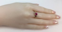 Кольцо с рубином золотое 585 пробы, арт.8072 н - Переяслав-Хмельницкий