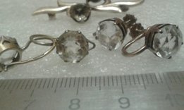 Серьги 875 ссср хрусталь - Харьков