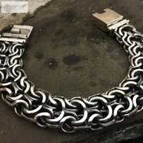 Тяжелые мужские браслеты Серебро 925 проба Новый - Киев