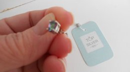 Продам новые серебрянные серьги-гвоздики про-ва Украина мистик топаз - Киев