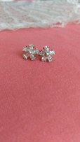Серьги Серебро (925 пр.) с камнями. Милые цветочки) - Кропивницкий