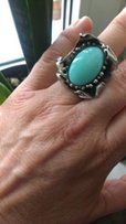 Серебряное Кольцо с натуральной бирюзой - Николаев