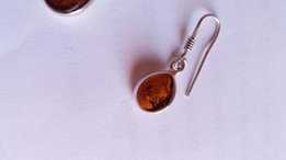 Продам серьги серебро 925, янтарь - Днепр