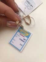 Новые золотые серьги 2,31 гр.(5500р) - Донецк