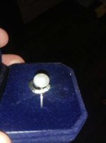 Продам серебряное кольцо с жемчугом - Одесса