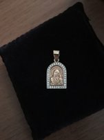 Золотая подвеска ладанка с бриллиантами - Каменское