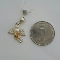 Підвіска, кулон, срібний, Ангелик, Ангел , срібло, серебро,серебряный - Львов