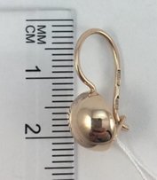 Серьги золотые 583 проба, СССР, арт.4333 A - Запорожье