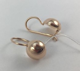 Серьги золотые 583 проба, СССР, арт.4333 A - Запорожье