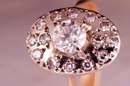 Золотое кольцо 583 с бриллиантами 0, 93карат - Днепр