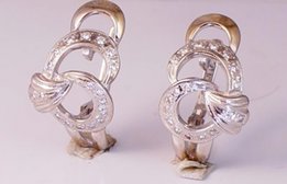 Золотое кольцо сережки 585 с бриллиантами 0, 54 карата КЮЗ - Днепр