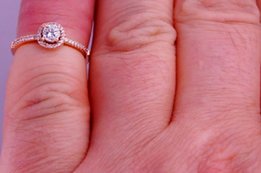 Золотое кольцо 585 с бриллиантами 0, 33 карат - Днепр