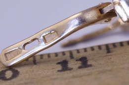 Золотые сережки 585 с бриллиантами 0, 21 карат - Днепр