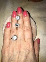 Серьги с голубым топазом - Донецк