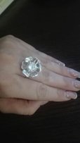 Кольцо серебро с золотыми пластинами - Мелитополь