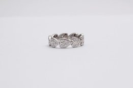 Кольцо «The Heart» 585° из белого золота с бриллиантами 1.35ct (45 шт) - Харьков
