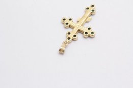 №5369 Крестик инкрустированный драгоценными канями (18K) Jerusalem - Харьков