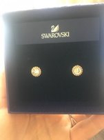 Серьги Swarovski золотые - Луганск
