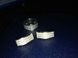 Серьги и кольцо (набор) золото и бриллианты - Донецк