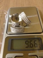 Серьги и кольцо (набор) золото и бриллианты - Донецк