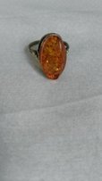 Кольцо винтаж. Серебро 875, колечко 20 р. перстень + Янтарь настоящий - Краматорск