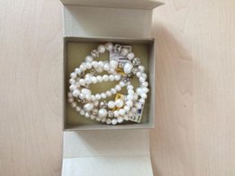 Продам новый комплект из жемчуга, колье и браслет - Харьков