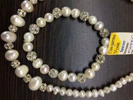 Продам новый комплект из жемчуга, колье и браслет - Харьков