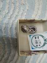Серьги серебро 925 проба вставки оникс, циркон - Харьков