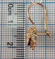 Серьги золотые 585 проба, арт.5997 d - Сумы