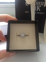 Серебряное кольцо с фианитами - Днепр