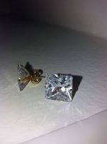 Серьги Гвоздики из медицинского золота сплава стали SPIKES (США) - Вольногорск