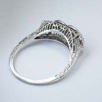 Золотое кольцо в стиле art deco с бриллиантами - Киев