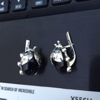 Сережки из серебра Божьи коровки - Черновцы