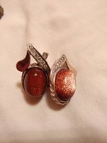 Серебро 925, набор,кольцо,серьги - Донецк