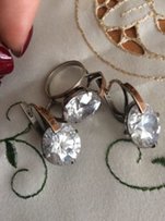 Серебряный набор с золотыми пластинами - Днепр