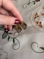 Серьги 875 пробы с цитрином - Днепр