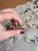 Серьги 875 пробы с цитрином - Днепр