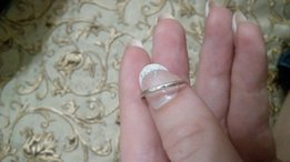 Серебрянное кольцо с фианитами - Киев