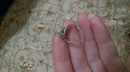 Серебрянное кольцо с фианитами - Киев