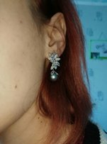 Серьги элитная бижутерия новые в коробочке с фианитами - Одесса