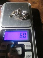 Новые массивные серебряные серьги с раухтопазом проба - 925*, Укр. - Киев