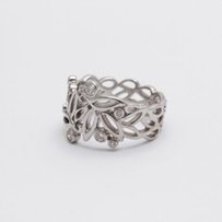 Кольцо 585° из белого золота с бриллиантами 0,22ct (8 шт) - Харьков