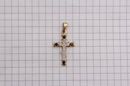 Крестик инкрустированный драгоценными канями (18K) Jerusalem - Харьков