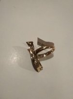 Кольцо позолоченное Булгари красивое с мелкими камешками - Киев