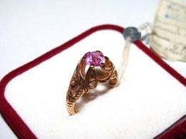 Золотое кольцо 583, 4,95 гр. (золотий перстень, каблучка ) новое, СССР - Ровно